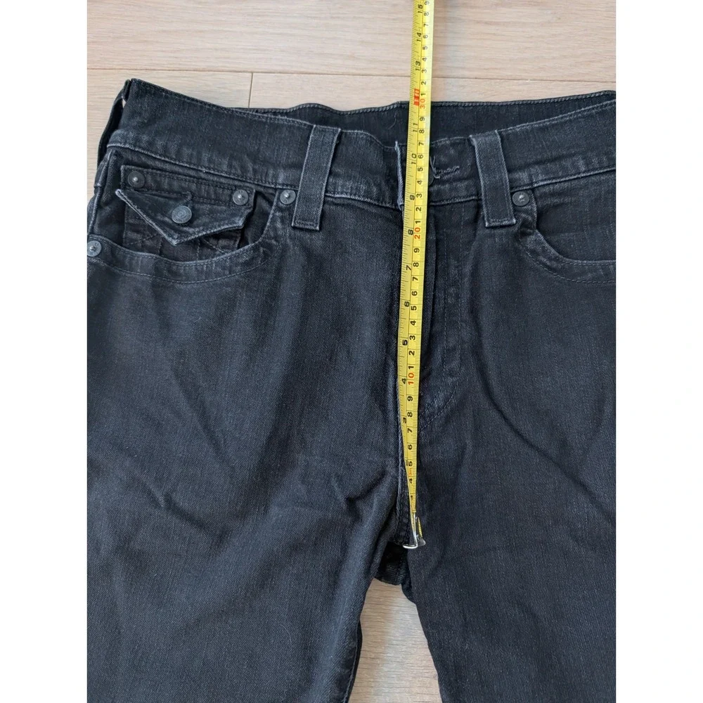 True Religion Ricky Relaxed Straight Black Cutoff Denim Shorts | Men's  33
